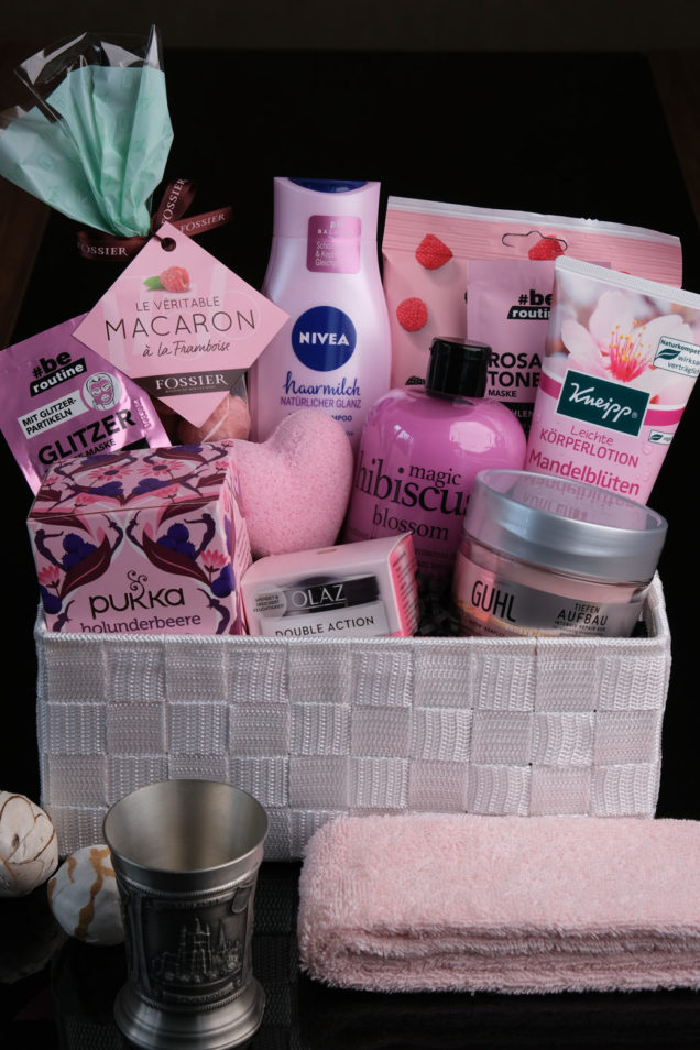 Geschenkkorb Rosa