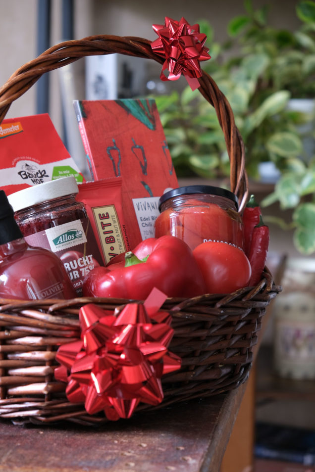 Geschenkkorb Rosa bis Rot Galerie
