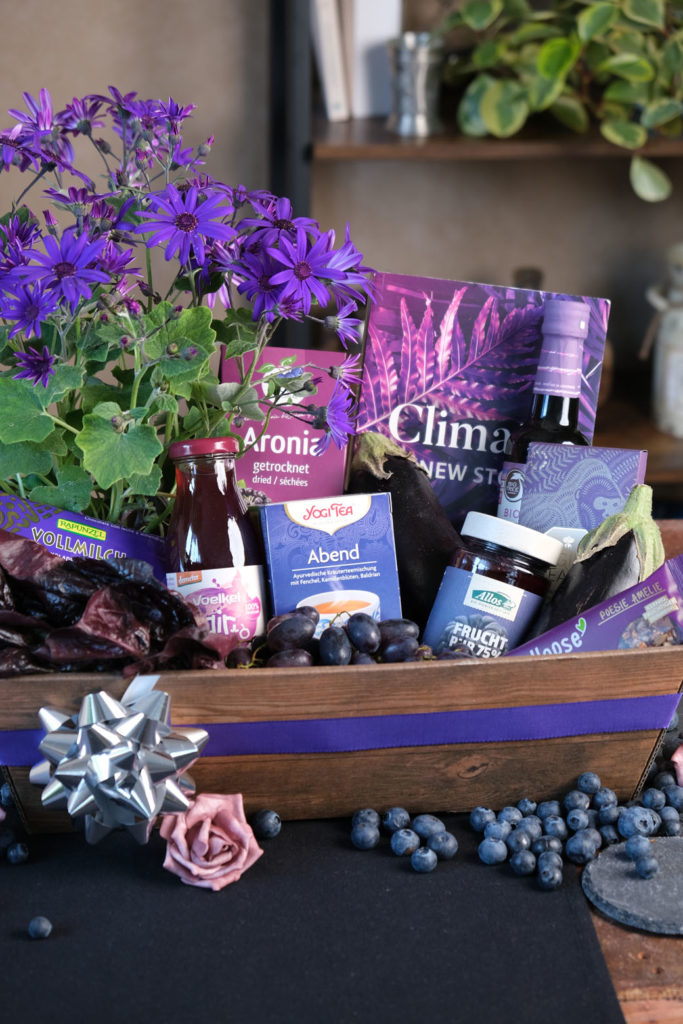 Geschenkkorb Rosa bis Violett Galerie